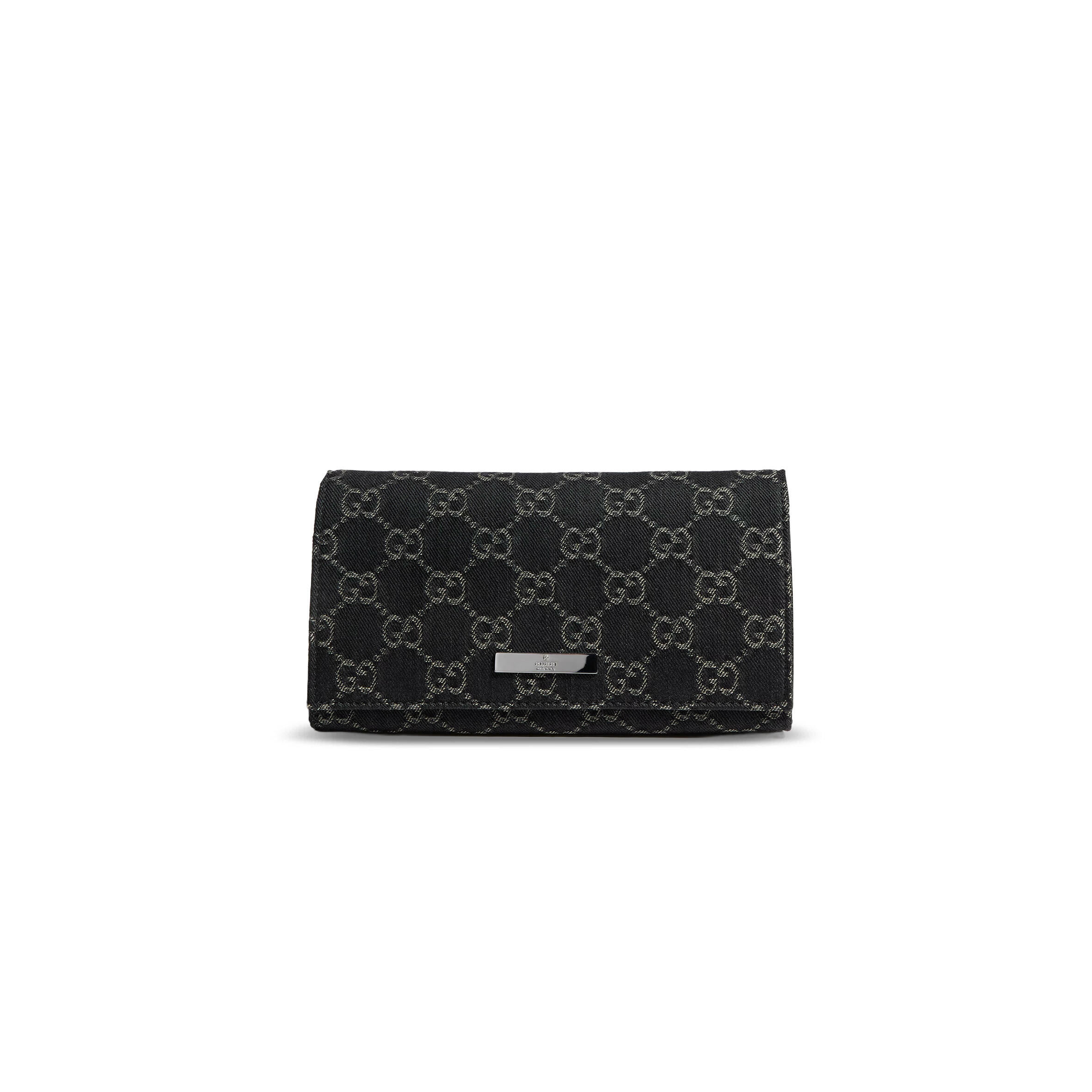 GUCCI SMALL POUCH WITH STRAP AND GUCCI PLAQUE ‎A002KG (23*11.5*8cm)